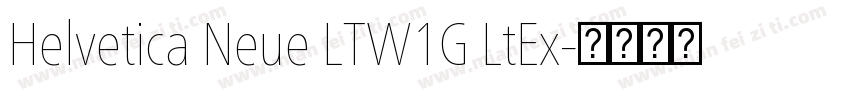 Helvetica Neue LTW1G LtEx字体转换